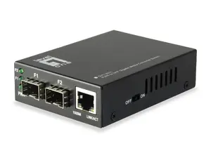 LevelOne GVT-2011 Gigabit multivides pārveidotājs, 1 x RJ45 uz 2 x SFP