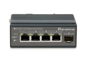 Промышленный сетевой коммутатор LevelOne IGU-0501 Gigabit Ethernet с 4 портами RJ-45