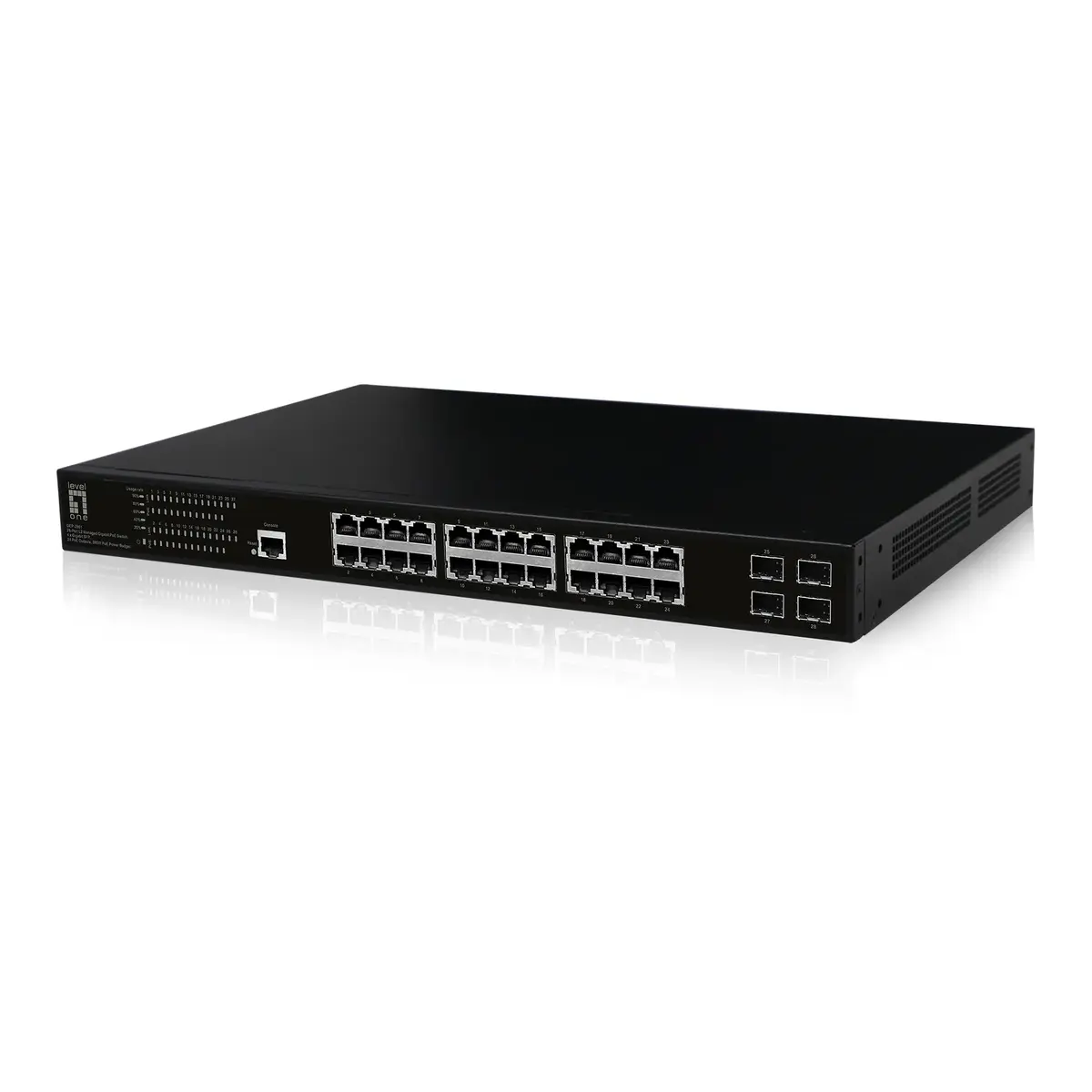 LevelOne GEP-2861 pārvaldāms L2 Gigabit PoE komutators Photo 2