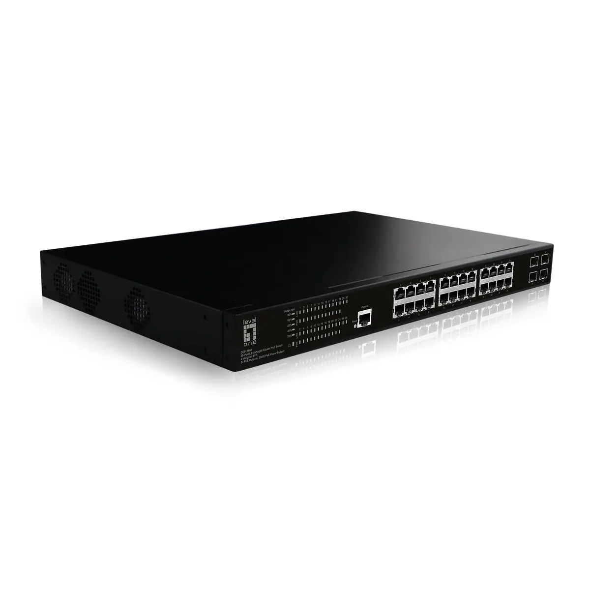 LevelOne GEP-2861 pārvaldāms L2 Gigabit PoE komutators Photo 3