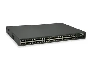 LevelOne 52-Port L3 Lite Managed Gigabit PoE Switch with 48 PoE Outputs and 4 x 10GbE SFP+ Uplinks
