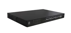 LevelOne FGP-2831 Unmanaged Fast Ethernet Network Switch with 28 PoE Ports