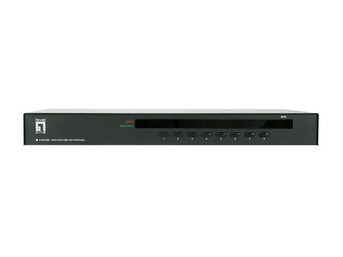 LevelOne KVM-3208 8-Port PS/2-USB VGA KVM Switch Photo 3