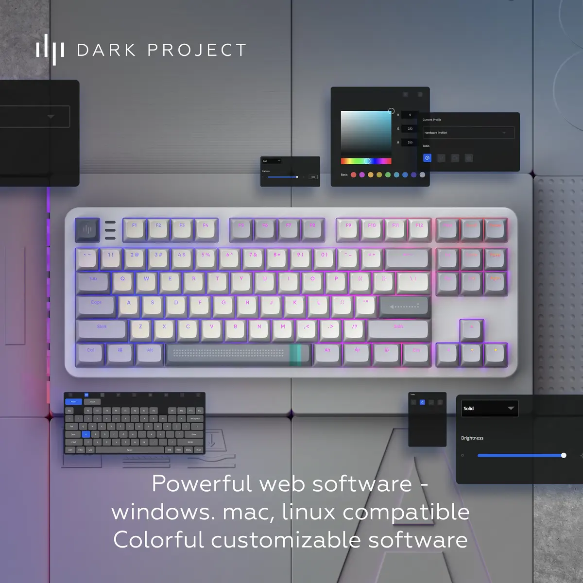 Mehāniskā tastatūra Dark Project ALU87A Daylight Photo 5