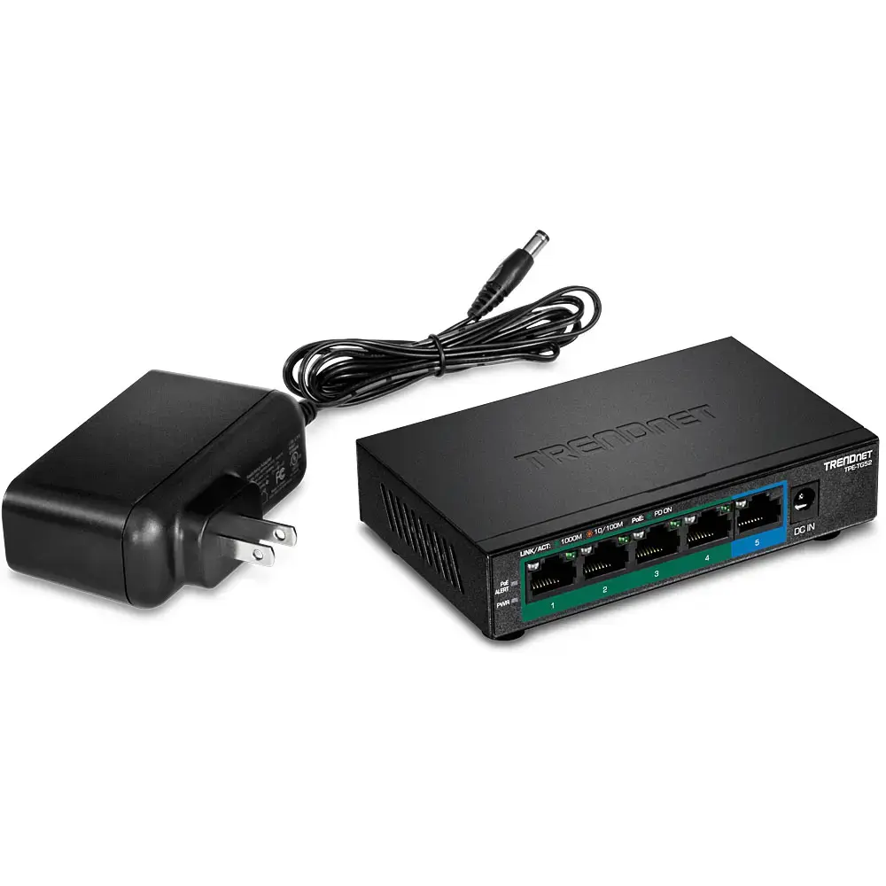 Сетевой коммутатор Trendnet TPE-TG52 5-портовый Gigabit PoE+ Photo 5