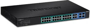 Сетевой коммутатор Trendnet TPE-5028WS, управляемый, 24 порта Gigabit Ethernet PoE