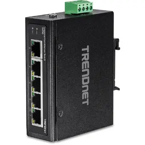 Trendnet TI-E50 Unmanaged Industrial Network Switch, 5-Port Fast Ethernet