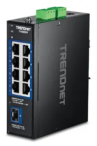Неуправляемый промышленный коммутатор Trendnet TI-G5091 с 9 портами 2.5G Ethernet