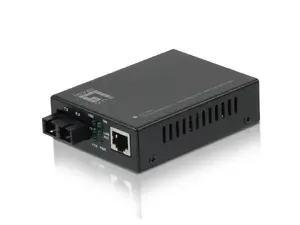 Гигабитный медиаконвертер LevelOne GVT-2001, RJ45 в SC многомодовое оптоволокно, 550 м