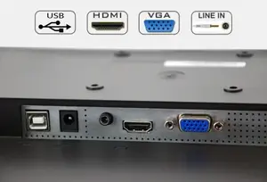 Подключения: HDMI, VGA и USB для сенсора