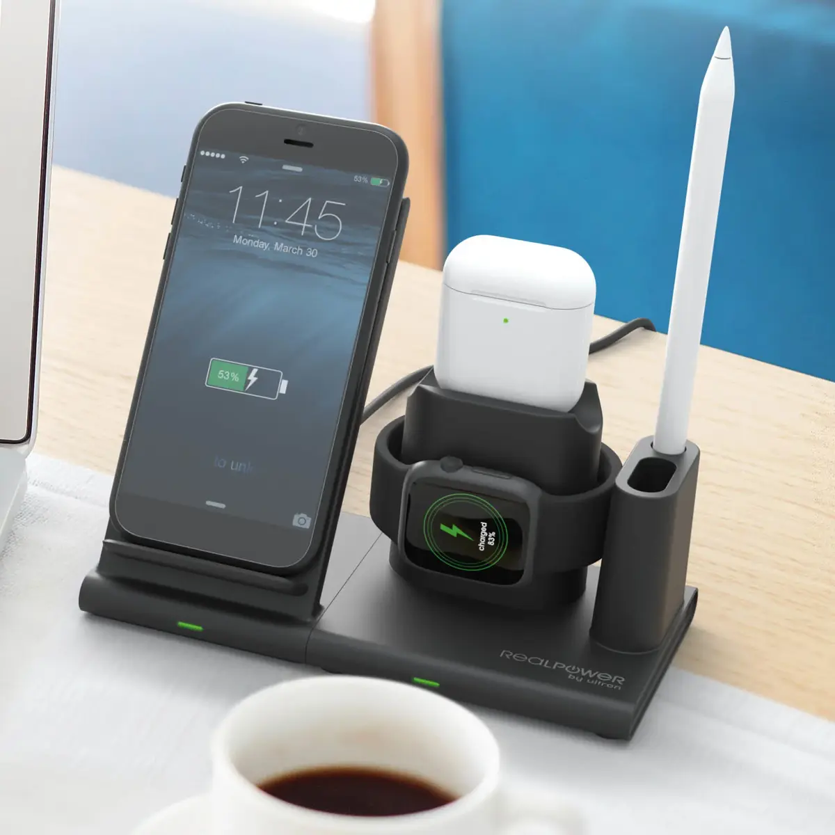 Беспроводное зарядное устройство RealPower ChargeAIR Connect 10 Вт Photo 5