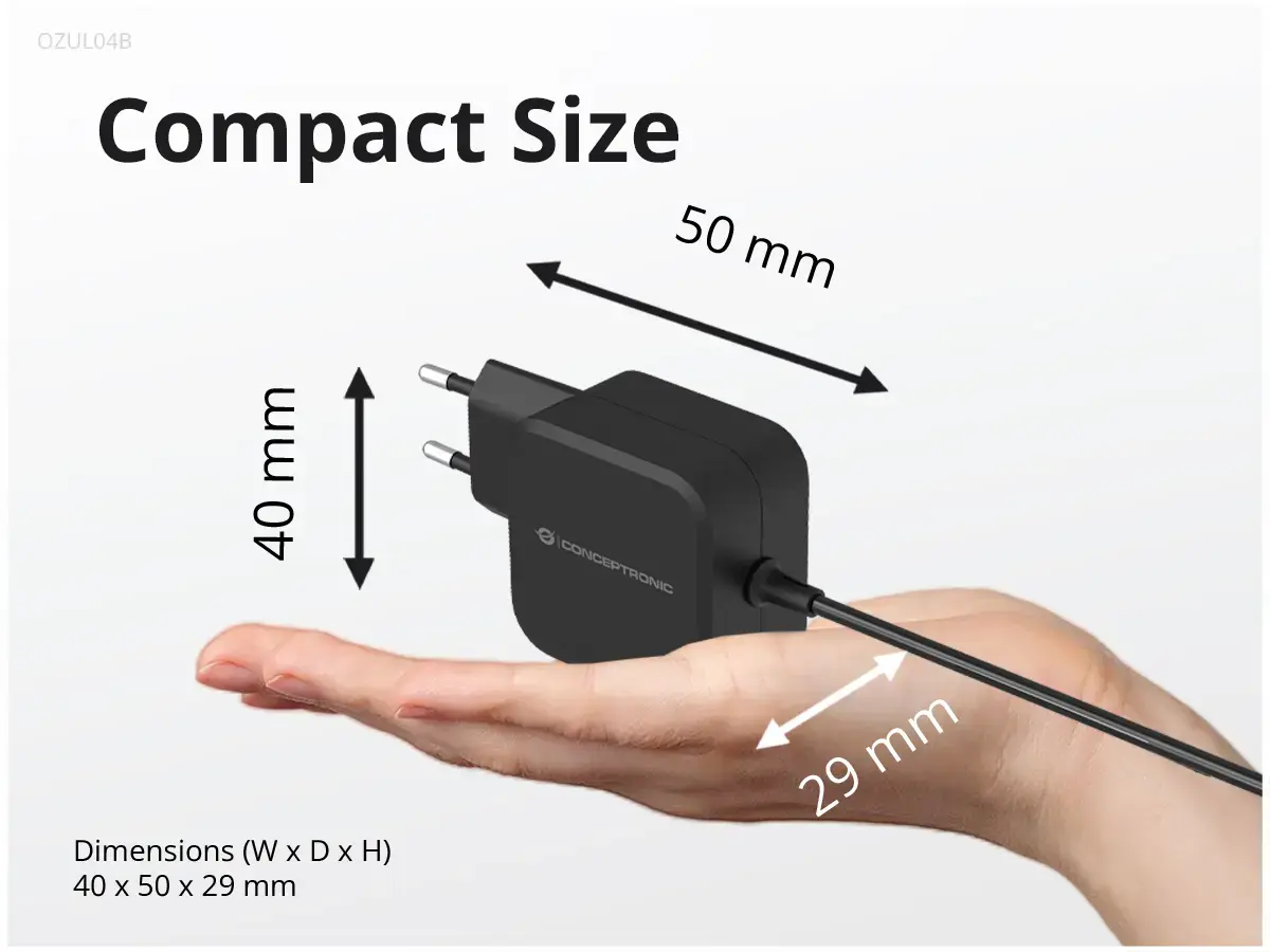Conceptronic OZUL04BE 67W GaN USB-C Charger Photo 4