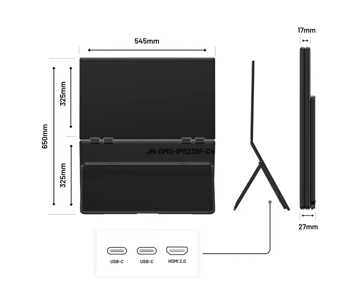 JAPANNEXT JN-DMD-IPS238F-C4 23.8" Full HD IPS monitors Photo 4