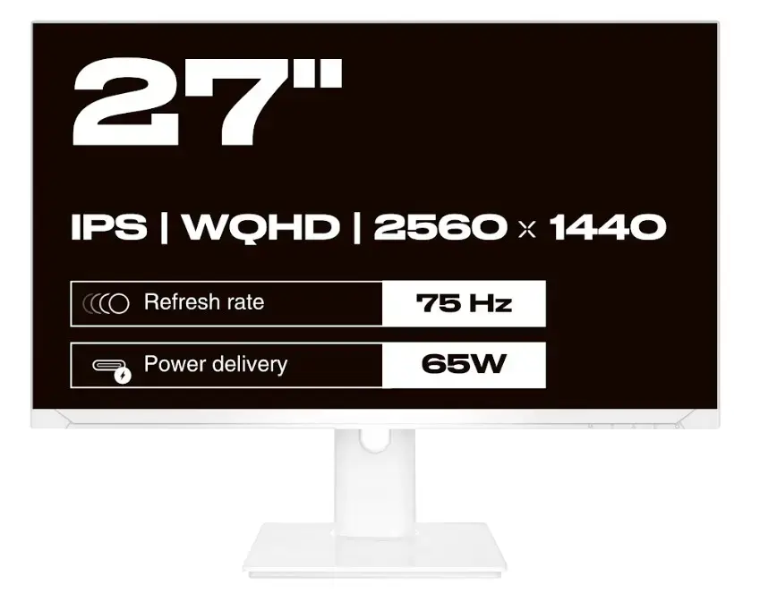 JAPANNEXT JN-IPS270WQHD75F-C65W-HSP-W 27" Quad HD monitors Photo 2