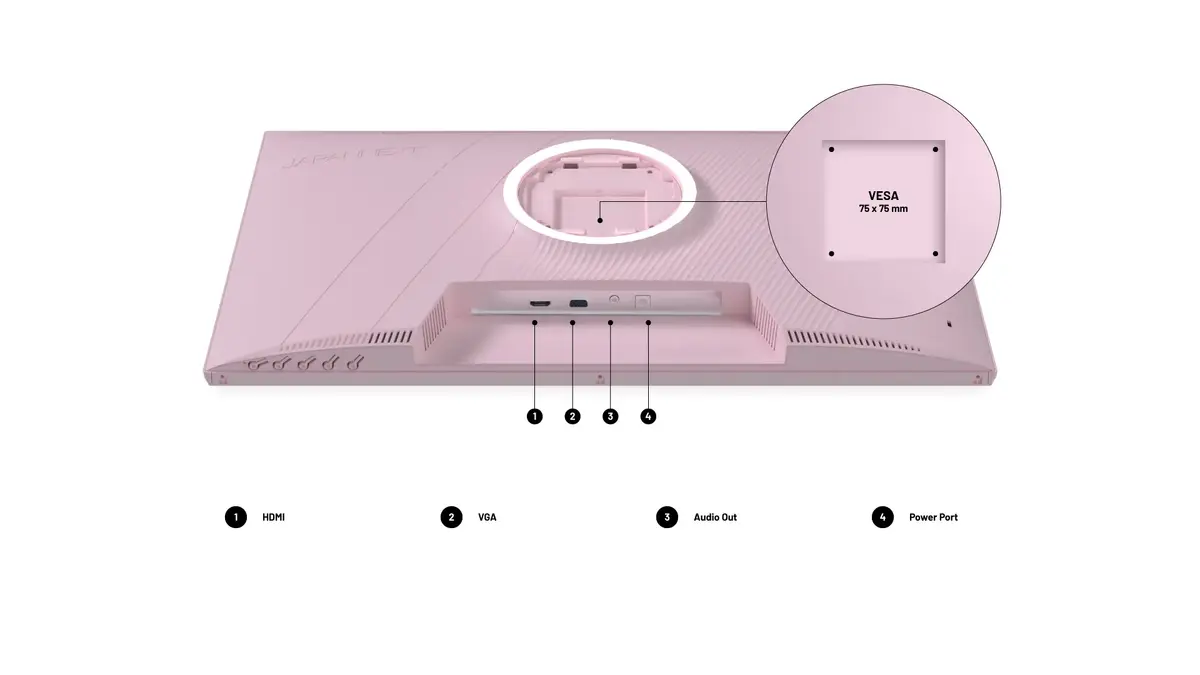 Монитор JAPANNEXT JN-I238FHD120F-HSP-PK 23.8" Full HD IPS Photo 8