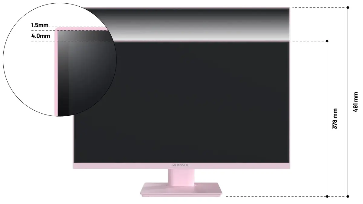 Монитор JAPANNEXT JN-I238FHD120F-HSP-PK 23.8" Full HD IPS Photo 9