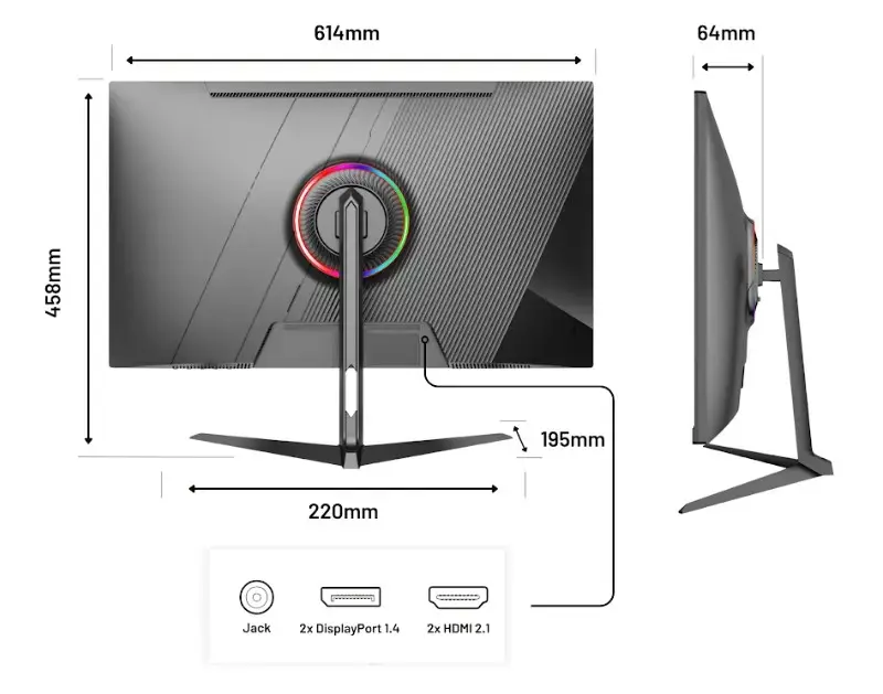 JAPANNEXT JN-I270UHD16FHD32 27 collu 4K monitors Photo 2