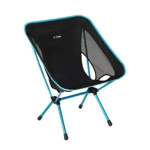 Туристическое кресло Helinox Chair One (RE), 4 ножки, черный/синий