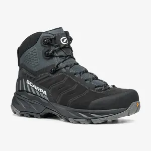 Vīriešu pārgājienu zābaki Scarpa RUSH TRK GTX, tumši antracīta - melni, 46.5 izmērs