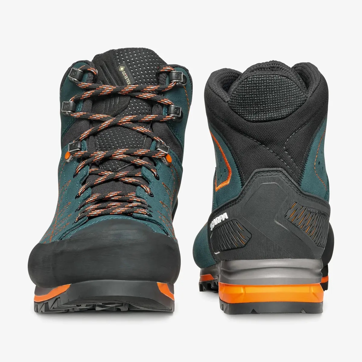 Pārgājienu zābaki Scarpa ZODIAC TRK GTX - Petrol/Rust Orange Photo 3