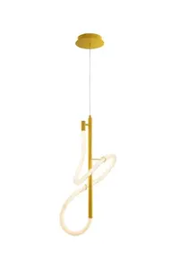 Tigris Bar LED Pendant Light, 4000K, Gold