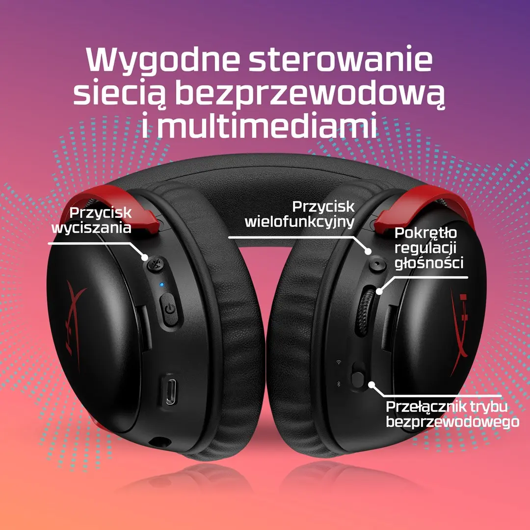 HyperX Cloud III S Wireless spēļu austiņas Photo 7
