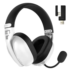 Игровая гарнитура HATOR Hyperpunk 3 Wireless, полноразмерная, Bluetooth, USB Type-C, белая