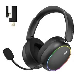 HATOR Phoenix 2 Wireless spēļu austiņas, aptverošas, Bluetooth, USB Type-C/A, melnas