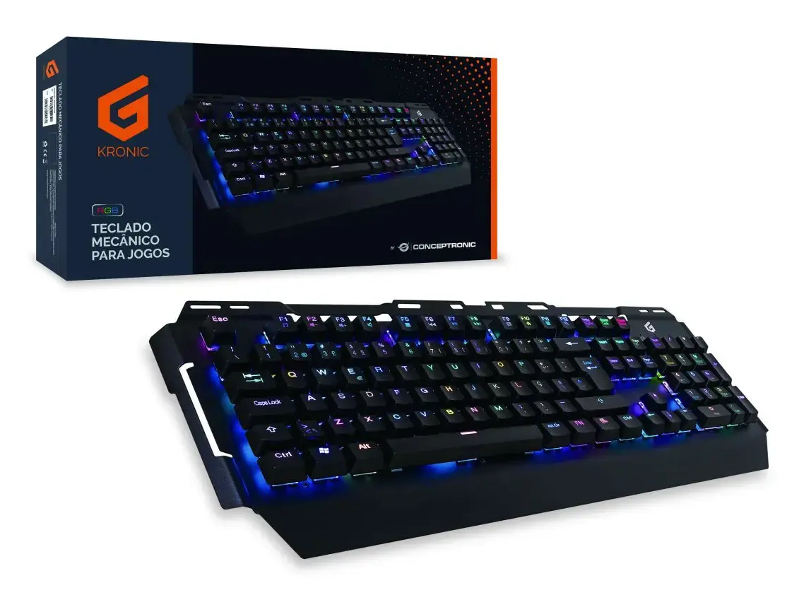 Conceptronic KRONIC mehāniskā spēļu tastatūra - portugāļu izkārtojums Photo 2