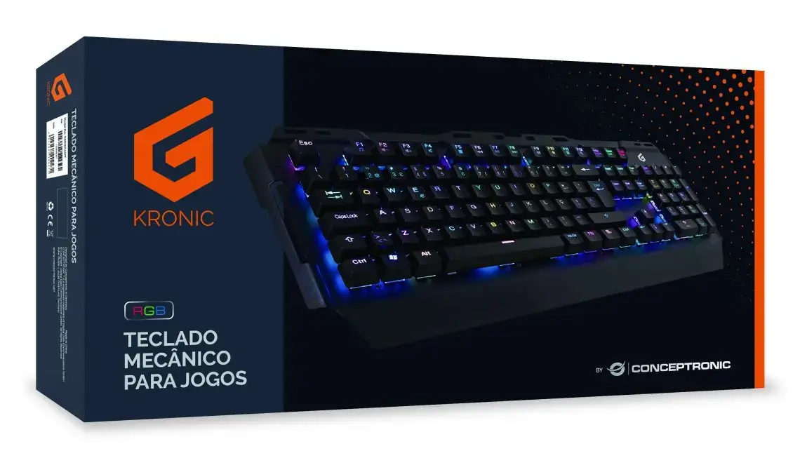 Conceptronic KRONIC mehāniskā spēļu tastatūra - portugāļu izkārtojums Photo 3