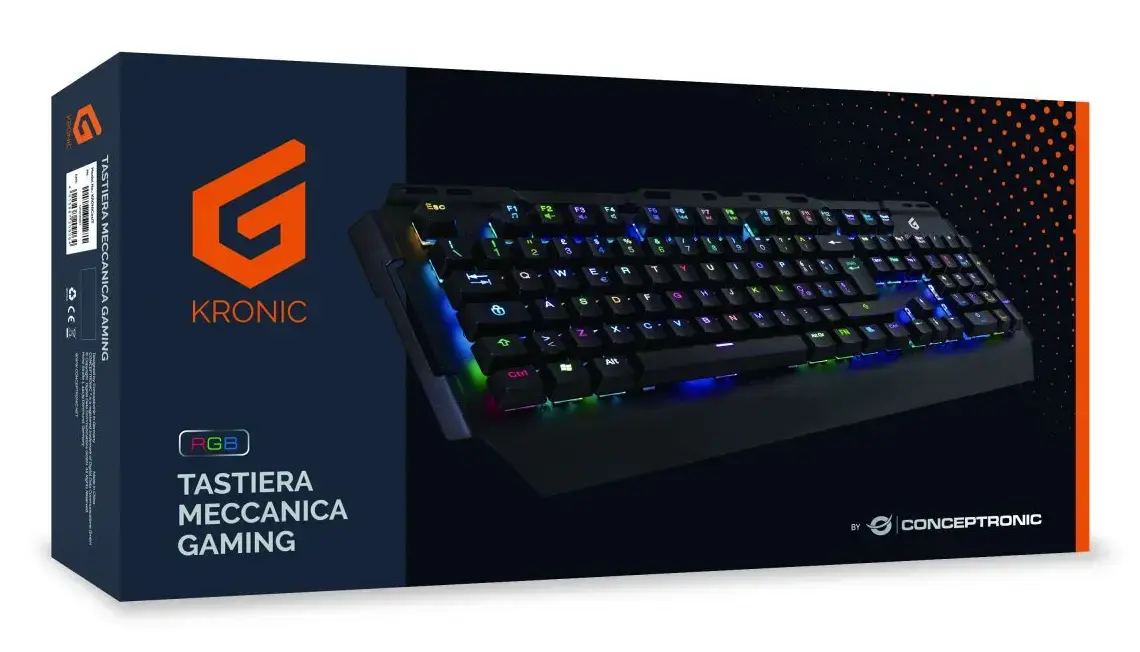 Conceptronic KRONIC mehāniskā spēļu tastatūra, itāļu izkārtojums Photo 3