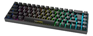 Игровая клавиатура Deltaco Gaming GAM-100-DE, 65%, механическая, раскладка QWERTZ (немецкая), RGB, беспроводная и USB
