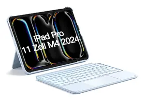 Inateck KB04122 Bluetooth Keyboard with Touchpad for iPad Pro 11 M4 2024, QWERTZ Layout, Blue
