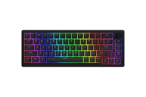 HATOR Skyfall 65 Wired Mechanical Keyboard, QWERTY, USB-C, Aurum Sterling Switches, RGB, Black