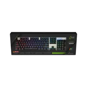 MediaRange MRGS101 Mechanical Gaming Keyboard, USB, QWERTZ German Layout, Black/Silver
