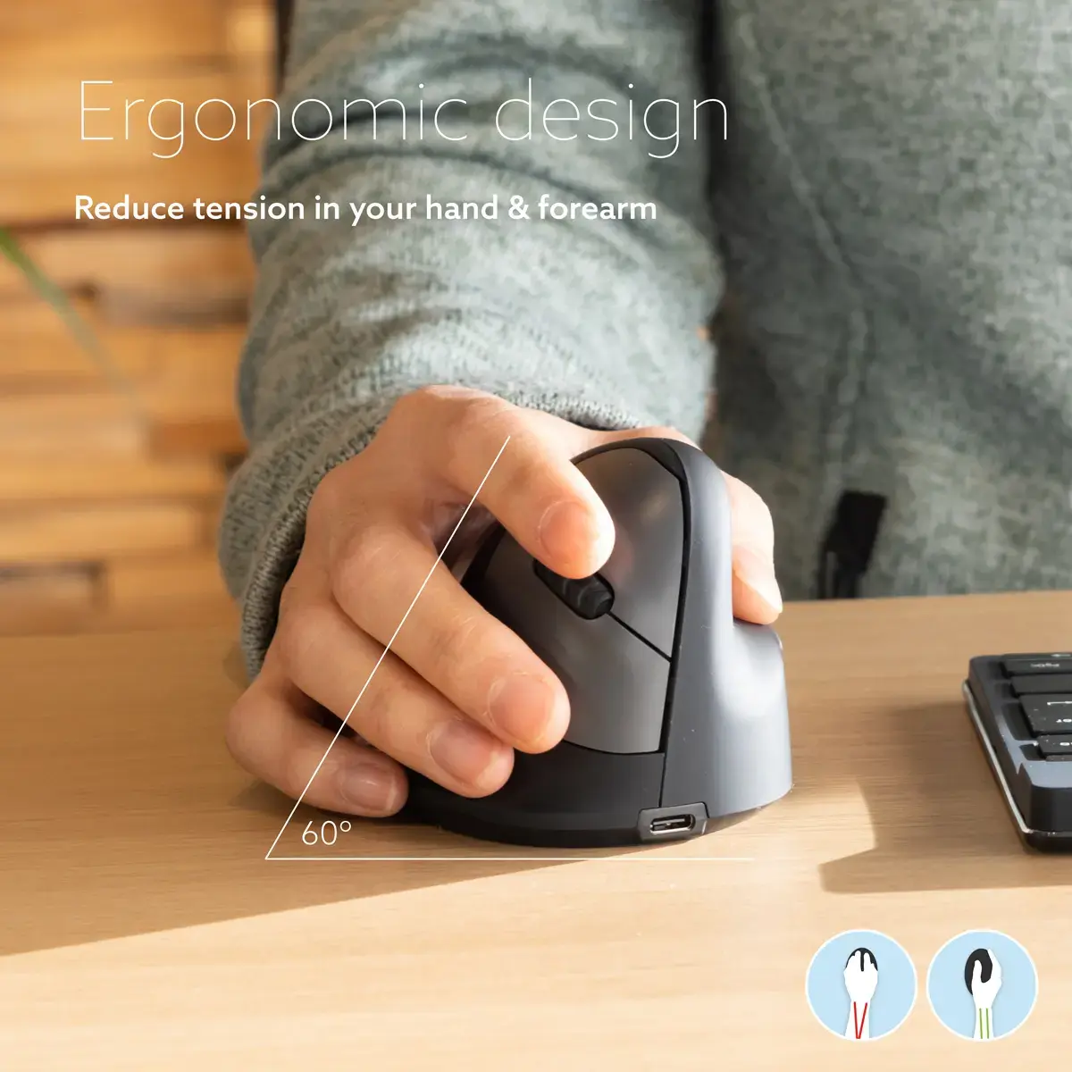 Эргономичная мышь R-Go Tools HE Break, малая Photo 7