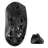 WLMOUSE Beast X Mini Pro Gaming Mouse, Solid Sides, Omron Optical Switches, Black