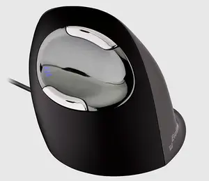 Медицинская мышь Evoluent VMDS, для правой руки, лазерная, USB Type-A, черно-серебристая
