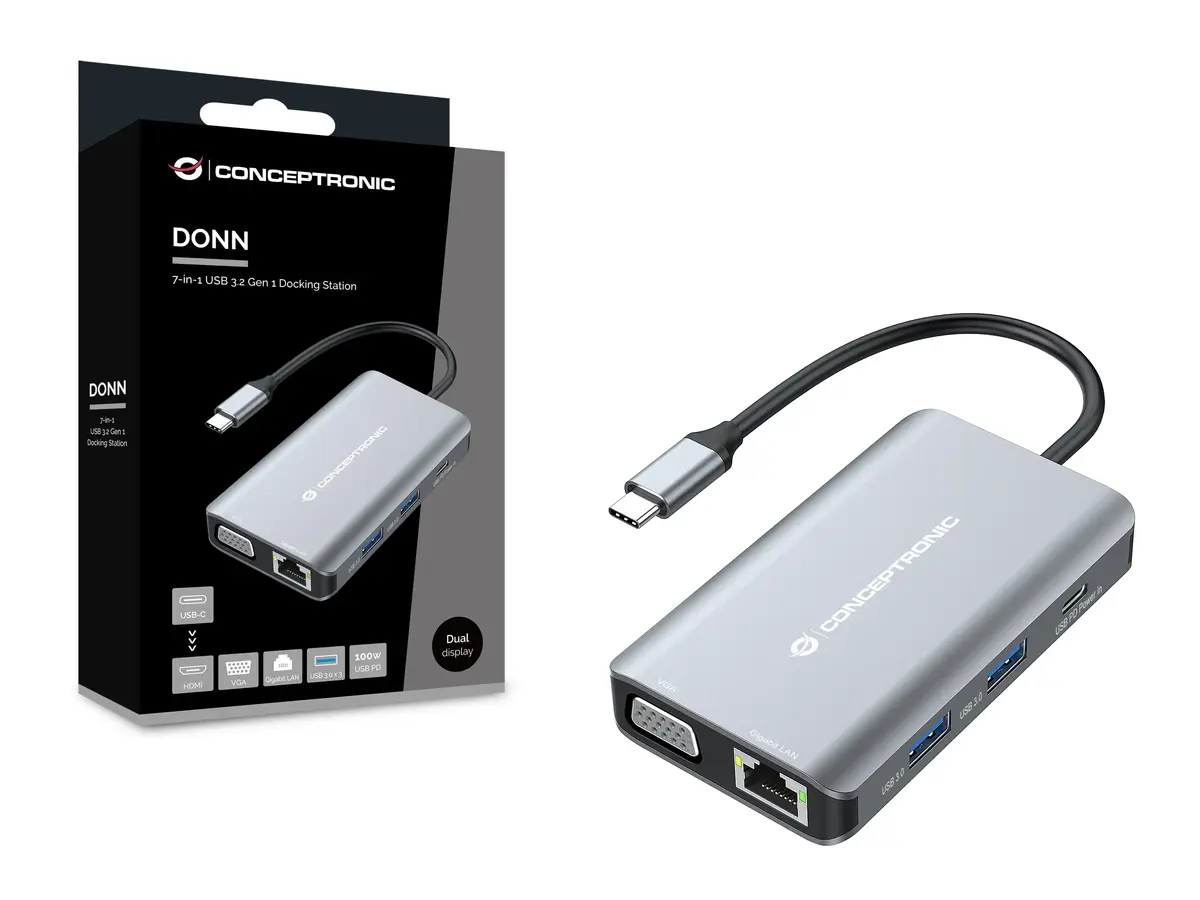 Conceptronic DONN21G USB-C dokstacija Photo 3