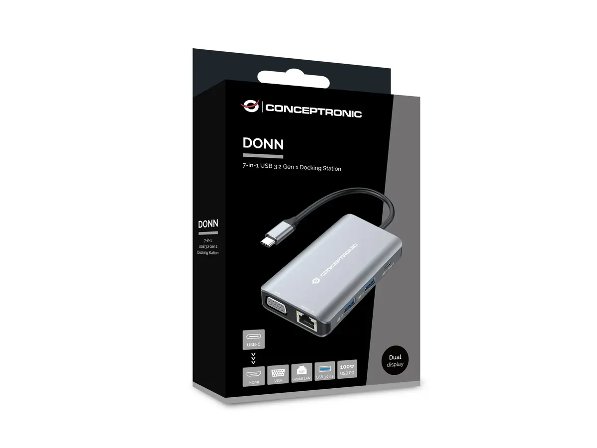 Conceptronic DONN21G USB-C dokstacija Photo 4