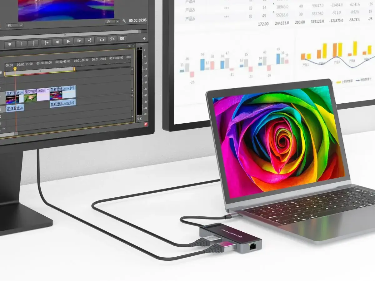 Conceptronic DONN14G USB-C dokstacija Photo 5