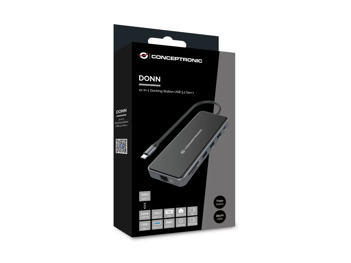 Conceptronic DONN15G USB-C dokstacija Photo 3