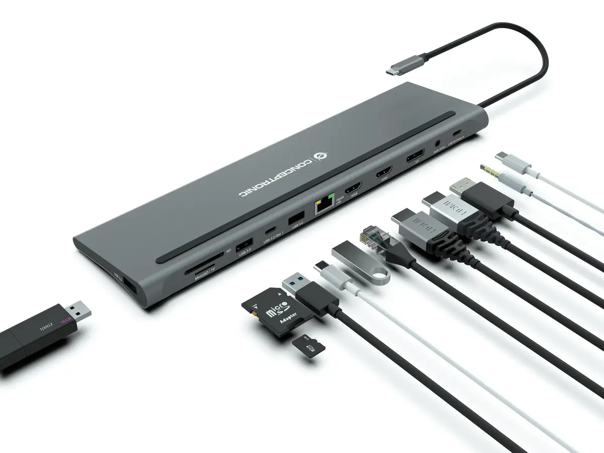 Conceptronic DONN17G USB-C dokstacija Photo 5