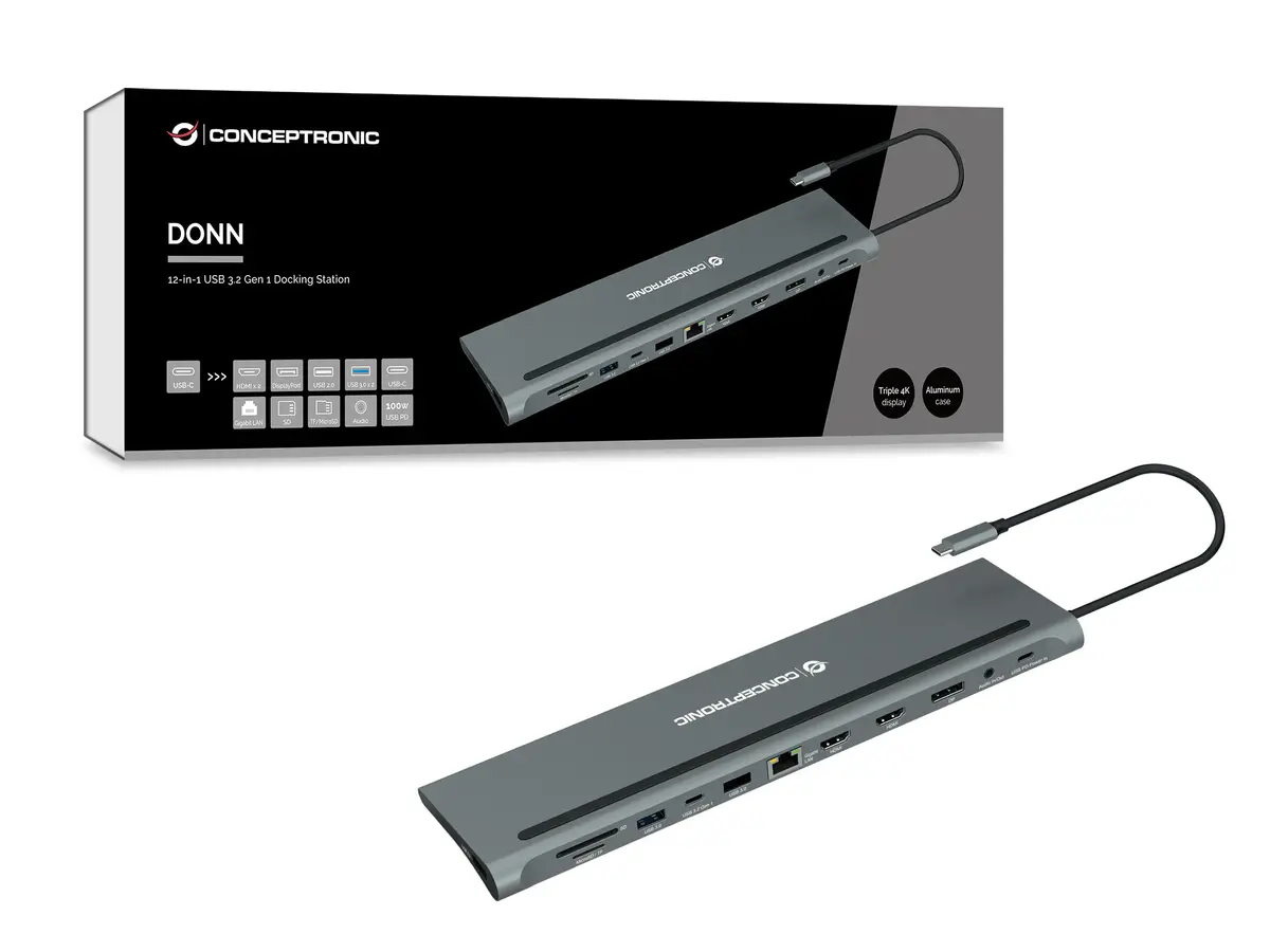 Conceptronic DONN17G USB-C dokstacija Photo 6