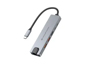 Conceptronic DONN29G 6-in-1 USB 3.2 Gen 2 Docking Station with 4K HDMI, 10Gbps Ports, Gigabit Ethernet and 140W Power Delivery