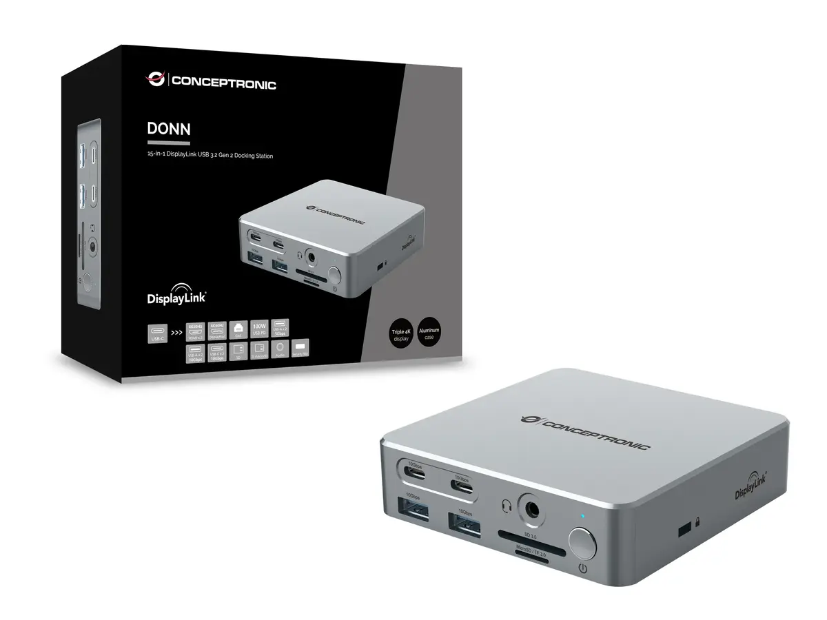 Conceptronic DONN25G 15-in-1 USB 3.2 Gen 2 dokstacija Photo 6