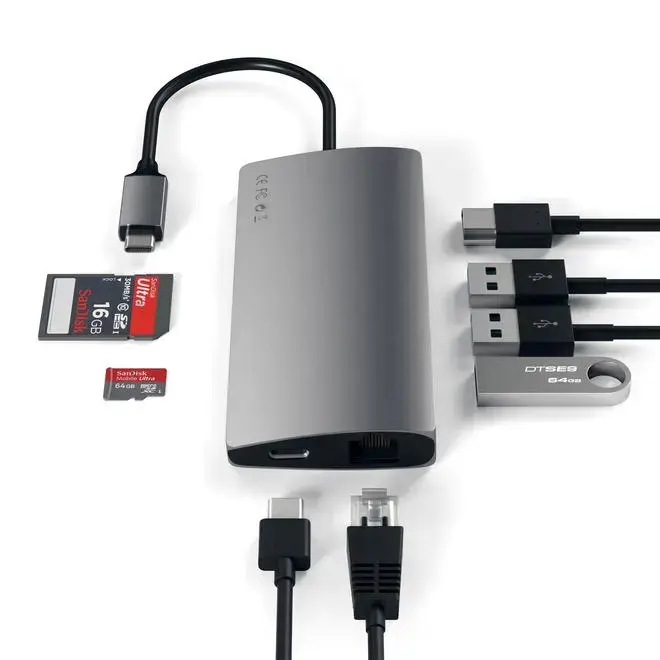 Многопортовый адаптер Satechi V2 USB-C Photo 4