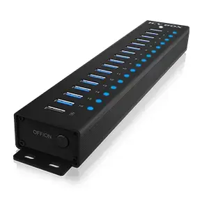 ICY BOX 17-portu USB 3.2 Gen 1 centrmezgls Photo 2