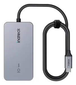 USB-C хаб Inateck HB2027 с HDMI, USB-A, USB-C портами и картридером, 10 Гбит/с, серый