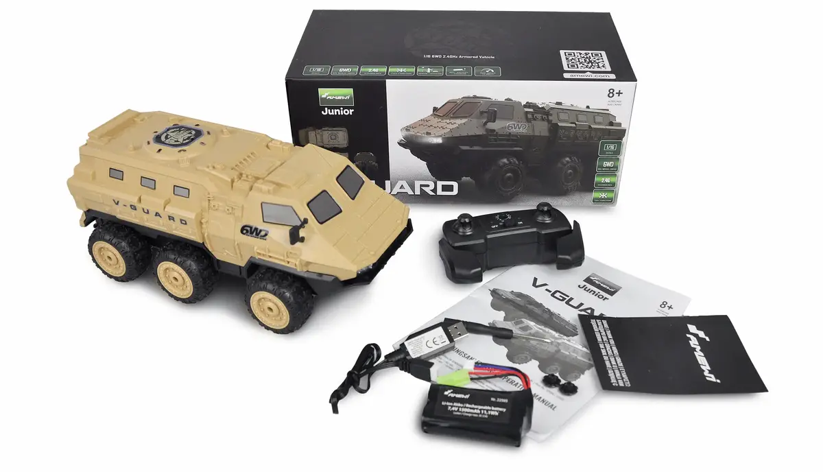 Радиоуправляемая модель Amewi V-Guard 6WD 1:16 RTR Photo 2
